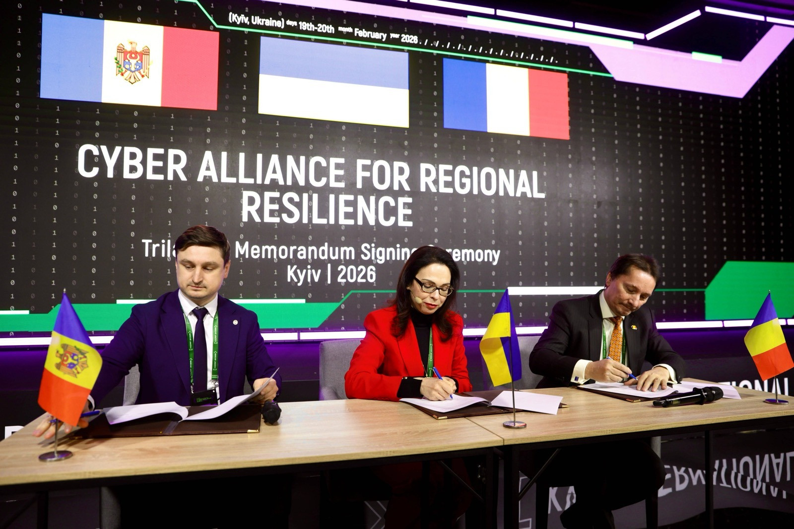 Ucraina, România și Moldova au semnat un Memorandum de Înțelegere trilateral în domeniul securității cibernetice la Forumul Internațional de Reziliență Cibernetică de la Kiev 1 cyber alliance 20022026